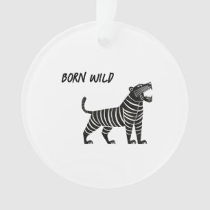 Illustration de Tigre Rayé – Anima Folk Minimalist