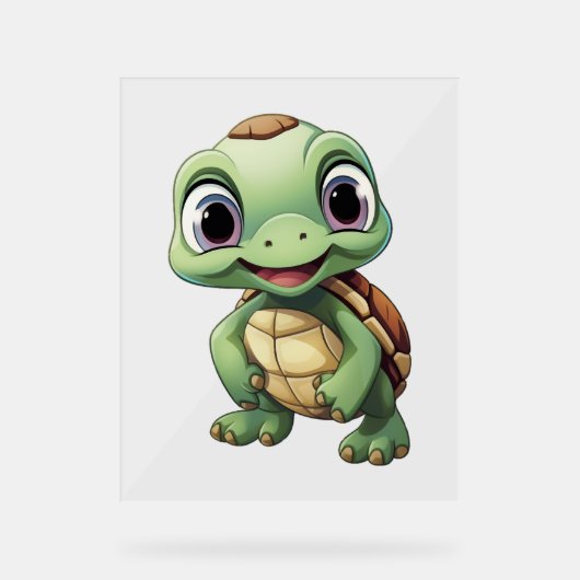Illustration de tortue caricaturale (Recto)