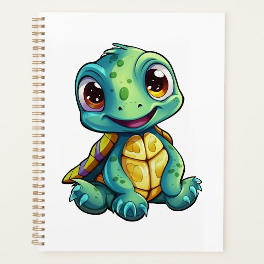Illustration de tortue caricaturale (Devant)