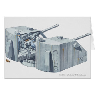 Illustration de tourelle d'arme à feu sur un