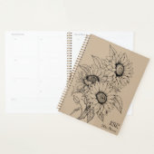 Illustration de tournesol de campagne (Devant avec enveloppe)