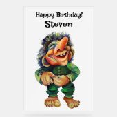 Illustration de troll drôle scandinave aquarelle (Recto)