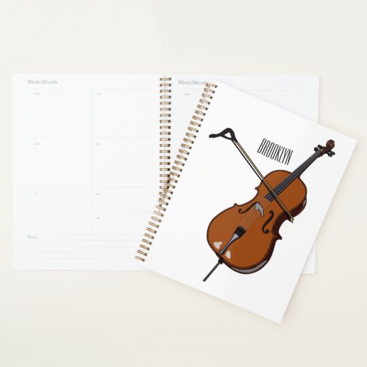 Illustration de violoncelle (Devant avec enveloppe)