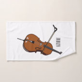 Illustration de violoncelle (Serviette à main)