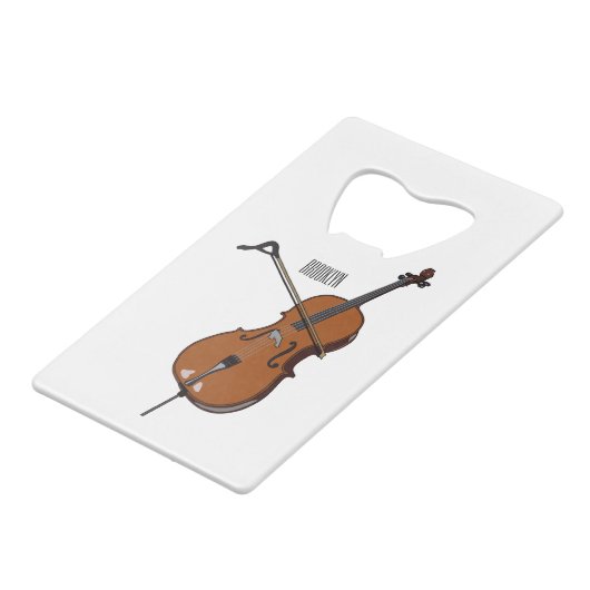 Illustration de violoncelle (Dos Angle)