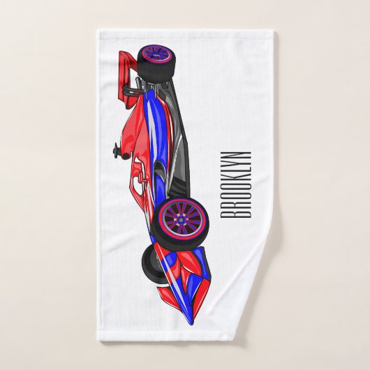 Illustration de voiture de course professionnelle (Serviette à main)