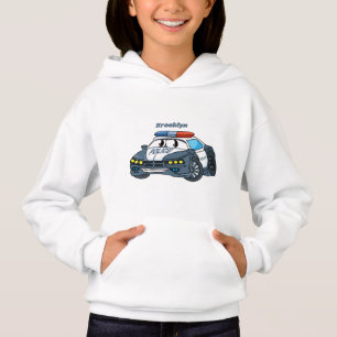 Illustration de voiture de police de dessin animé