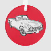 Illustration de voiture de sport de Triumph Tr4 (dos)