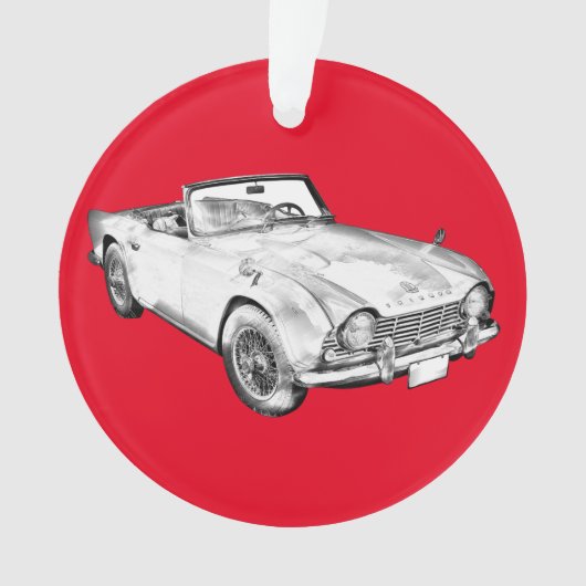 Illustration de voiture de sport de Triumph Tr4 (devant)