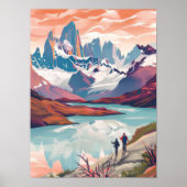 Illustration de voyage au Chili, impression de la (Devant)
