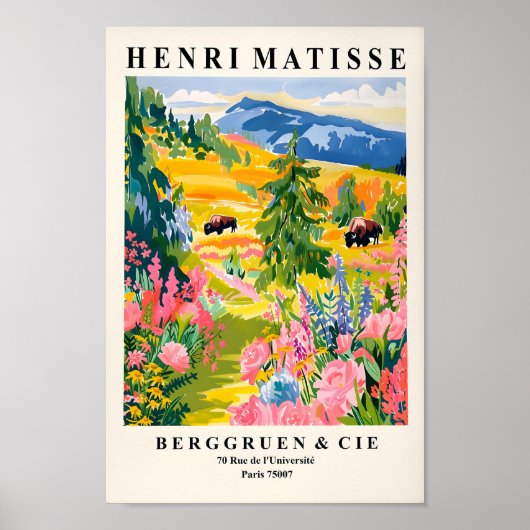 Illustration de Yellowstone, Poster du parc nation (Devant)