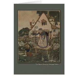 Illustration d'Edmund Dulac de la reine de neige