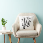Illustration d'encre de bambou - Coussin Zen Minim (Chaise)