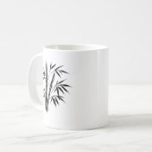 Illustration d'encre de bambou - Mug de café Zen (Devant gauche)