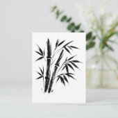 Illustration d'encre en bambou - Carte postale zen (Debout devant)