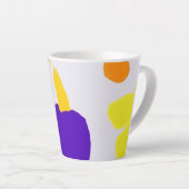 Illustration des couleurs vives Latte Mug (Angle droit)
