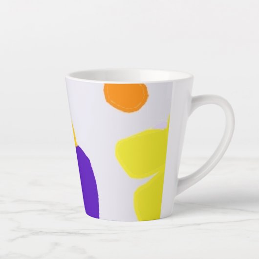 Illustration des couleurs vives Latte Mug (Droite)