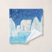 Illustration des ours polaires (Gant de toilette)