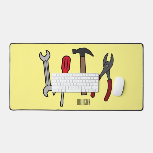 Illustration des outils de menuiserie (Clavier et souris)