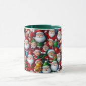 Illustration Dessin de Noël Père Noël Tile Mug (Centre)