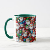 Illustration Dessin de Noël Père Noël Tile Mug (Gauche)