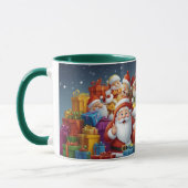 Illustration Dessin de Noël Santa Clause Mug (Gauche)