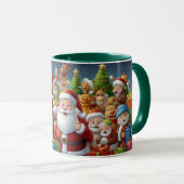 Illustration Dessin de Noël Santa Clause Mug (Devant droit)