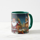 Illustration Dessin de Noël Santa Clause Mug (Devant droit)