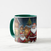 Illustration Dessin de Noël Santa Clause Mug (Devant gauche)