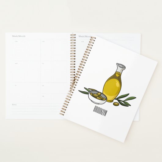 Illustration d'huile d'olive (Devant avec enveloppe)