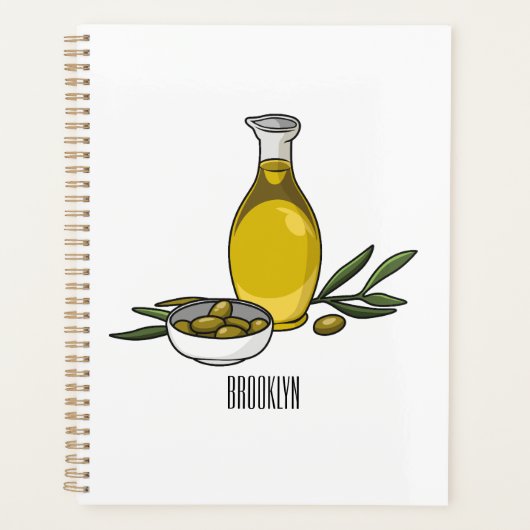 Illustration d'huile d'olive (Devant)