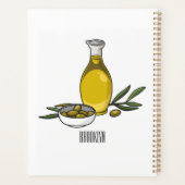 Illustration d'huile d'olive (Dos)