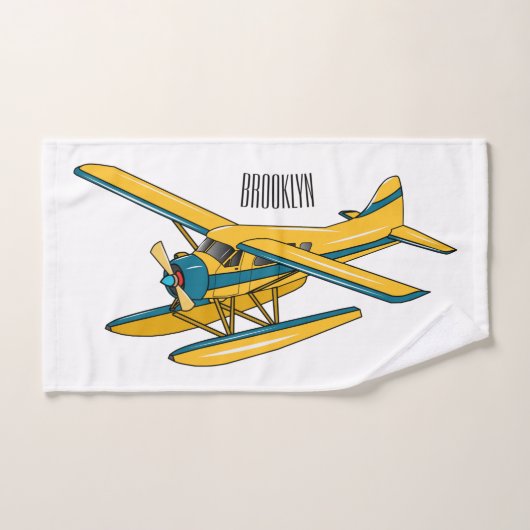Illustration d'hydravion (Serviette à main)