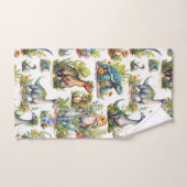 Illustration Dinosaure (Serviette à main)