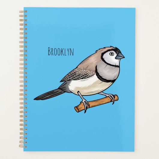 Illustration d'oiseau à deux barreaux (Devant)