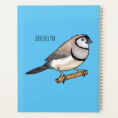 Illustration d'oiseau à deux barreaux (Dos)