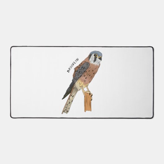 Illustration d'oiseau américain Kestrel (Recto)
