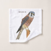 Illustration d'oiseau américain Kestrel (Gant de toilette)
