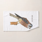 Illustration d'oiseau américain Kestrel (Serviette à main)