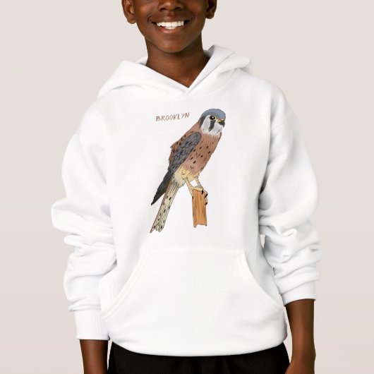 Illustration d'oiseau américain Kestrel (Devant)