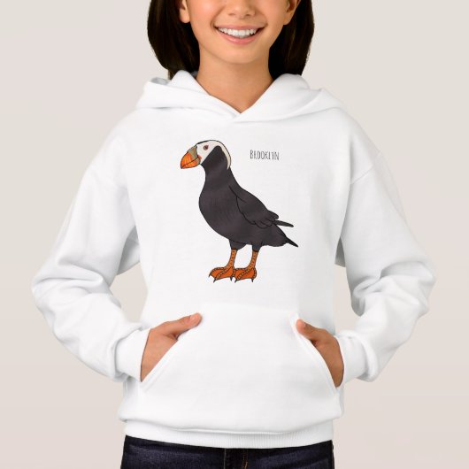 Illustration d'oiseau bouffon touffu (Devant)