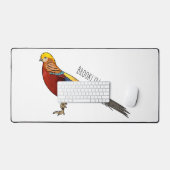 Illustration d'oiseau de faisan doré (Clavier et souris)