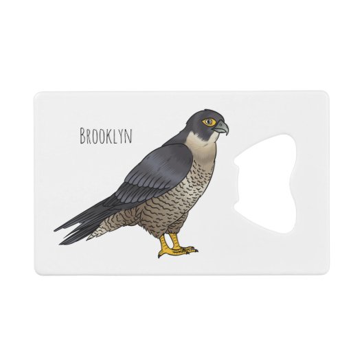 Illustration d'oiseau de faucon pèlerin (Devant (Horizontal))
