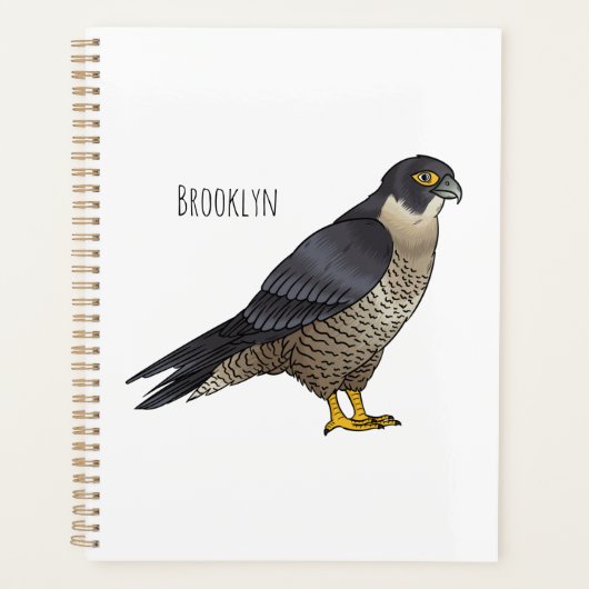 Illustration d'oiseau de faucon pèlerin (Devant)
