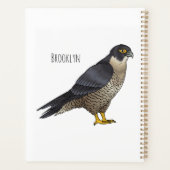 Illustration d'oiseau de faucon pèlerin (Dos)
