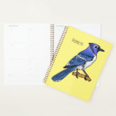 Illustration d'oiseau de jay bleu (Devant avec enveloppe)