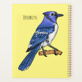 Illustration d'oiseau de jay bleu (Dos)