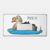 Illustration d'oiseau de l'eider King (Clavier et souris)