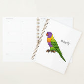 Illustration d'oiseau de lorikeet arc-en-ciel (Devant avec enveloppe)