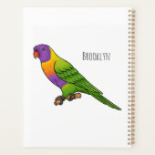 Illustration d'oiseau de lorikeet arc-en-ciel (Dos)